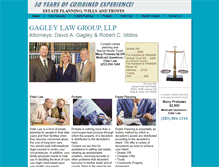 Tablet Screenshot of gagleylaw.com